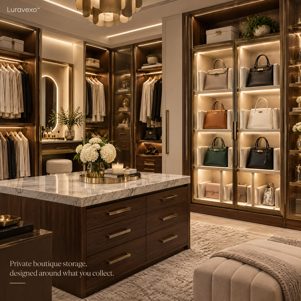Luravexo™ Shape-Safe Handbag Vault